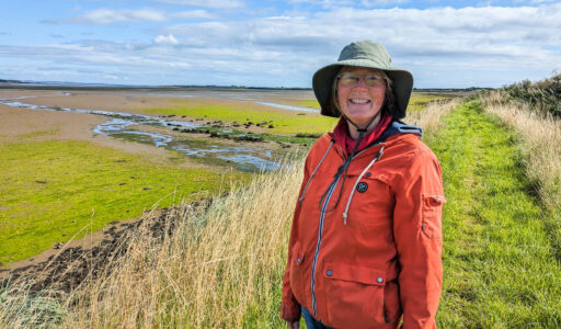 Helena Simmons at the Eden Estuary in St Andrews